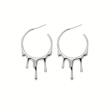 Gothic Drip Hoop Earrings